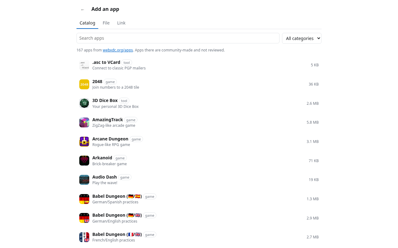 Screenshot 3 of webxdc apps