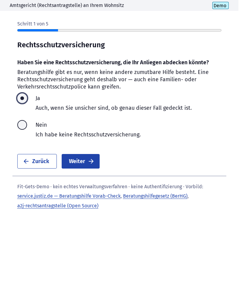 Screenshot 2 of Beratungshilfe: Vorab-Check