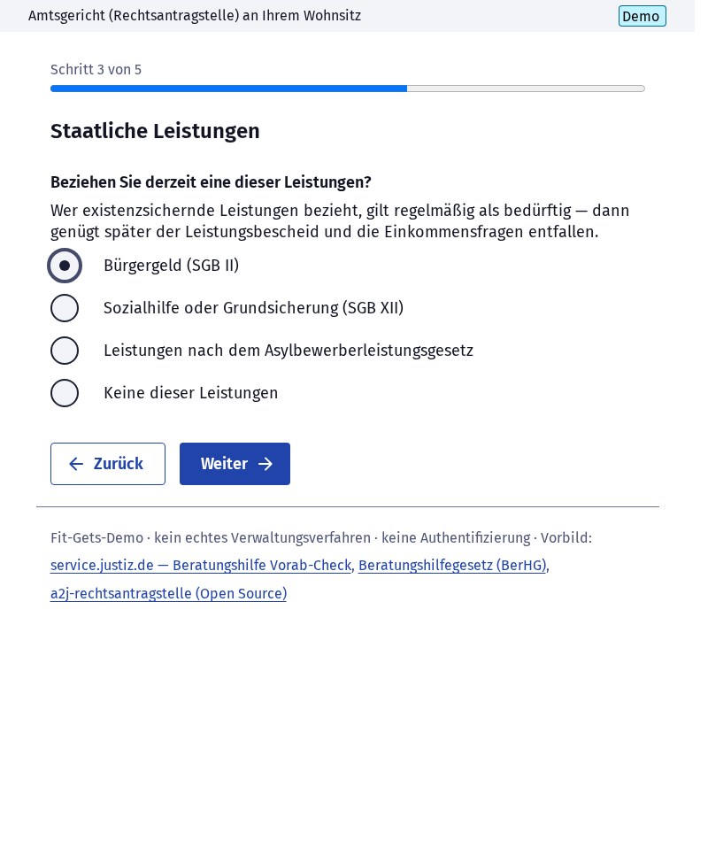 Screenshot 4 of Beratungshilfe: Vorab-Check