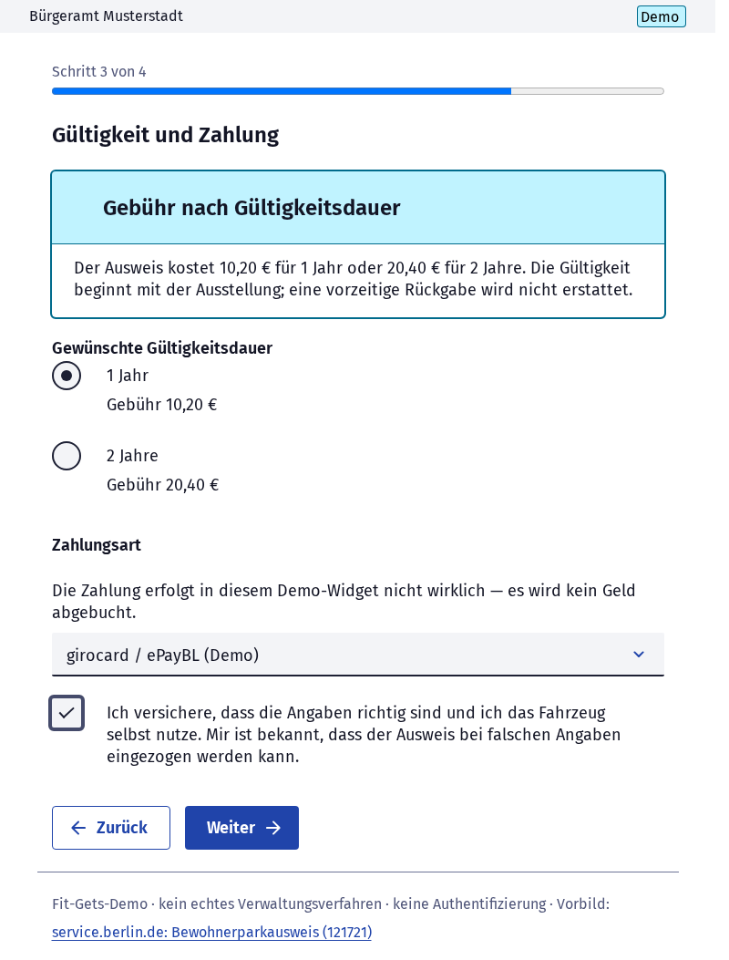 Screenshot 4 of Bewohnerparkausweis beantragen
