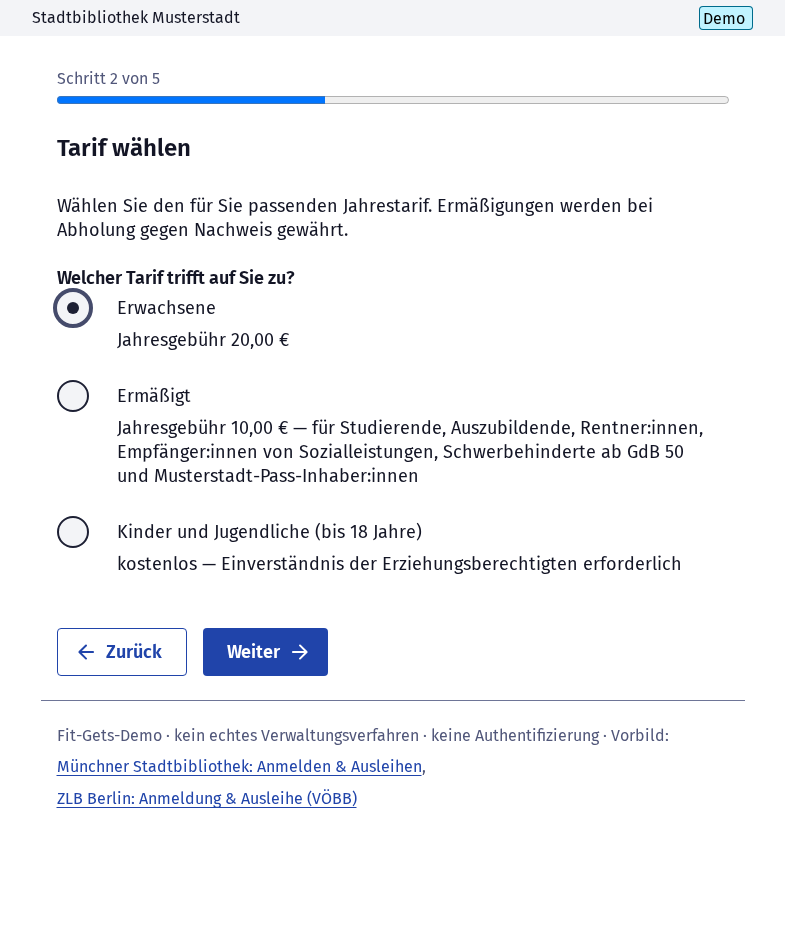 Screenshot 3 of Bibliotheksausweis beantragen