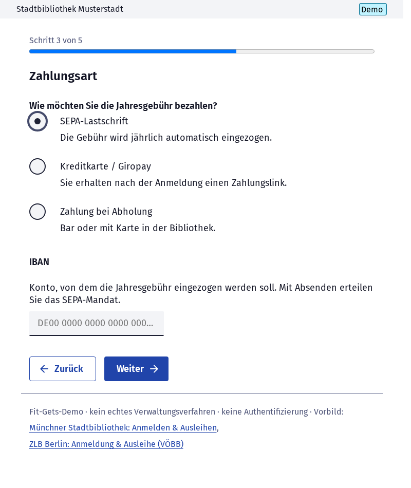 Screenshot 4 of Bibliotheksausweis beantragen