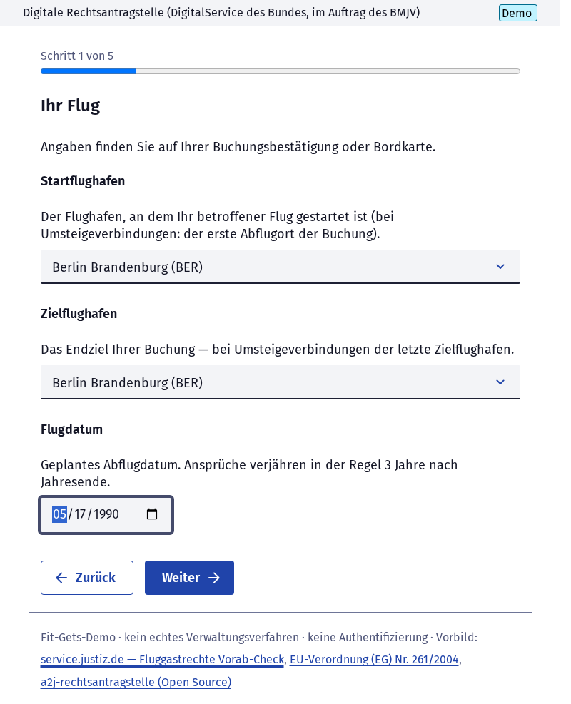 Screenshot 2 of Fluggastrechte prüfen