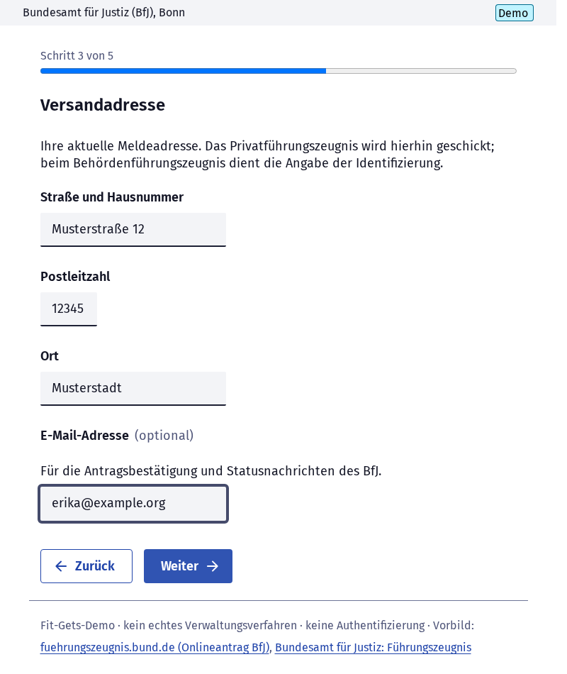 Screenshot 4 of Führungszeugnis beantragen
