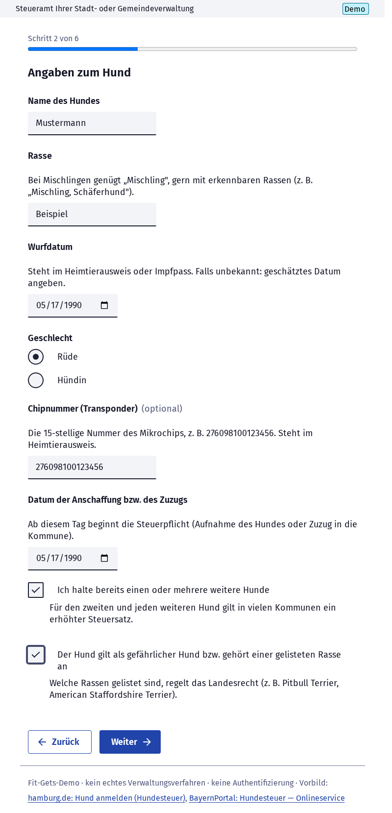 Screenshot 3 of Hundesteuer anmelden