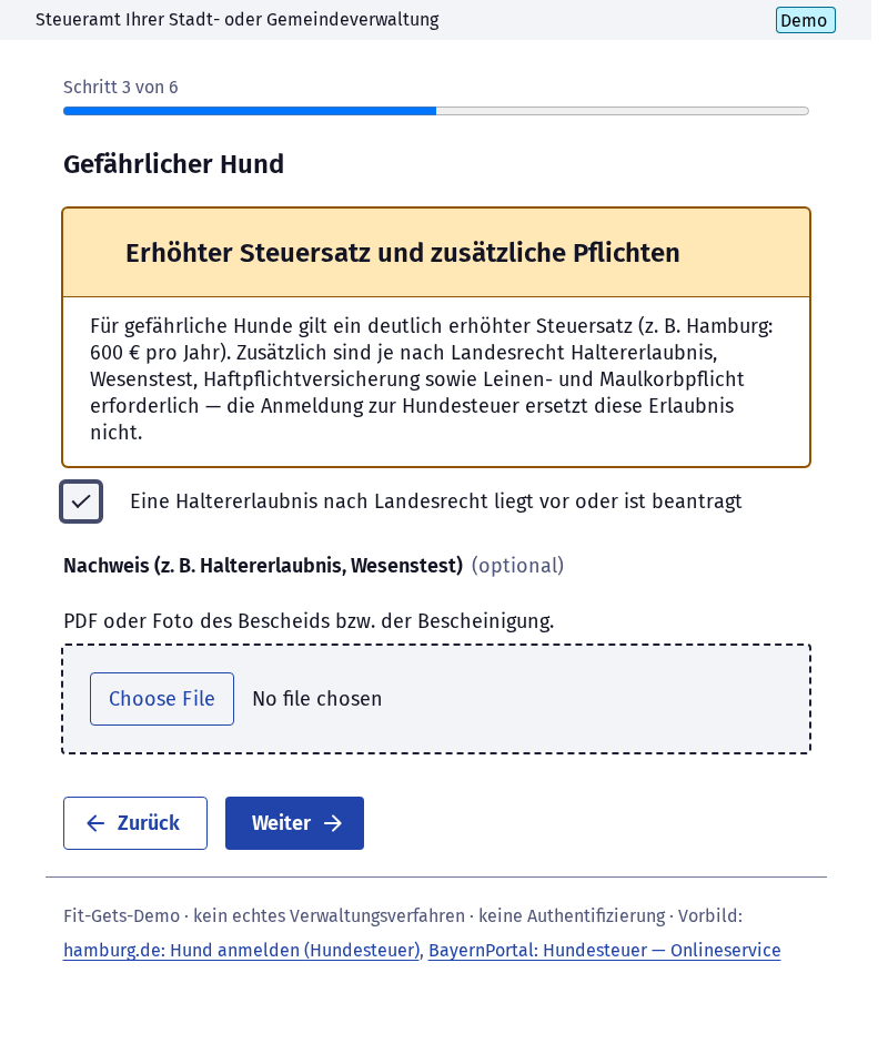 Screenshot 4 of Hundesteuer anmelden