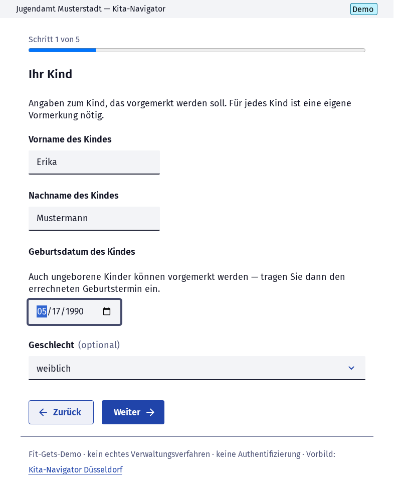 Screenshot 2 of Kita-Platz vormerken