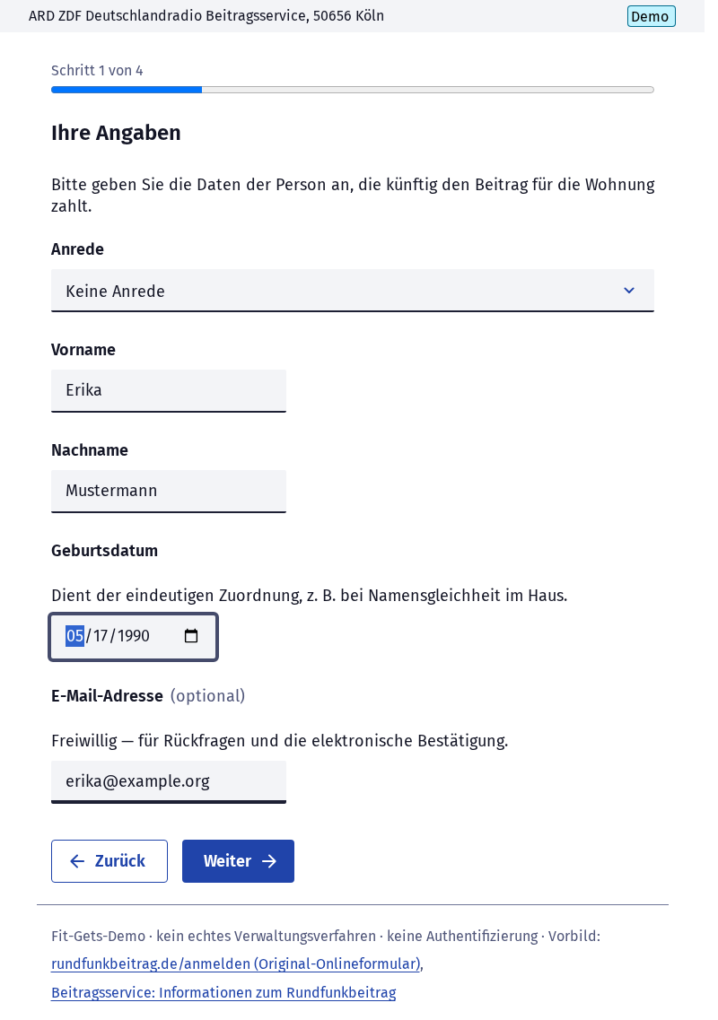 Screenshot 2 of Rundfunkbeitrag