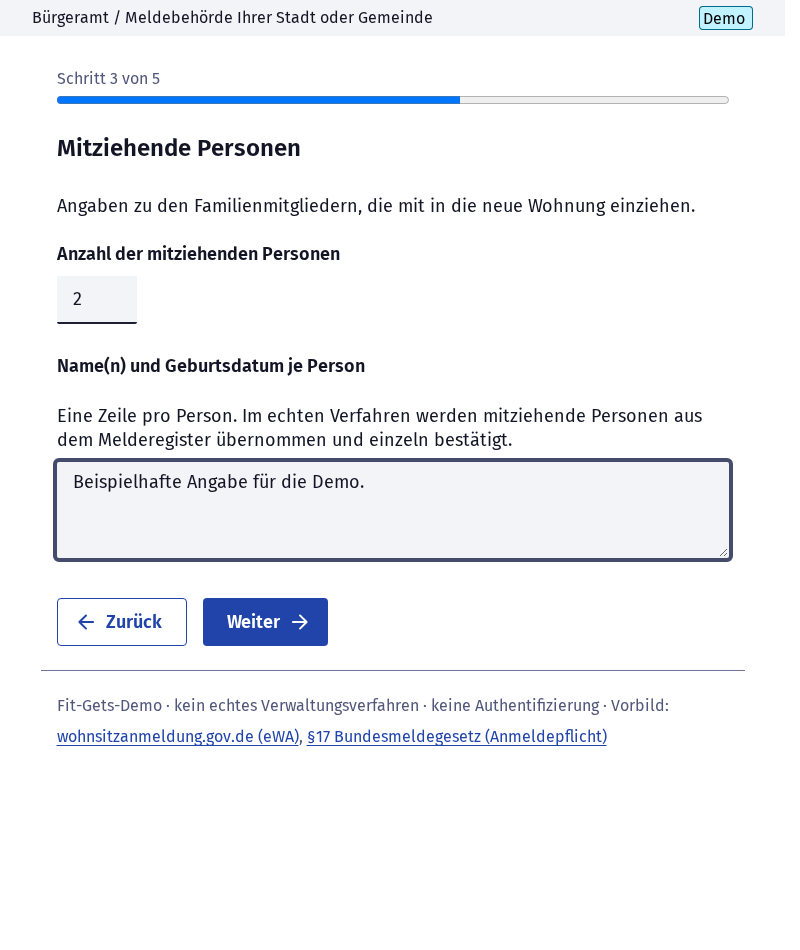 Screenshot 4 of Wohnsitz anmelden oder ummelden (eWA)